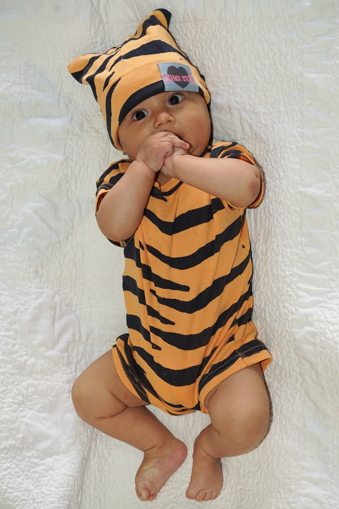 "Tiger Baby" Cotton Baby Flat Cap