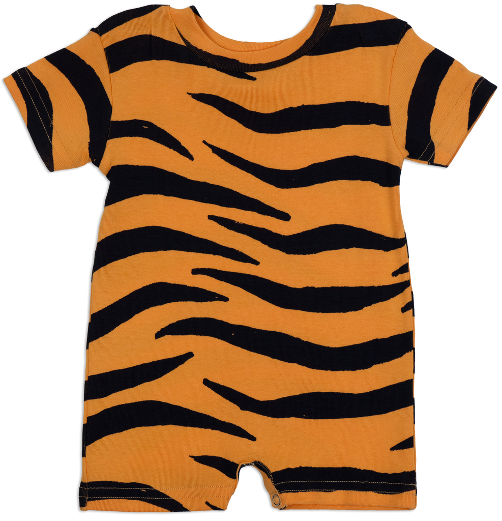 "Tiger Baby" Baby Rib Romper
