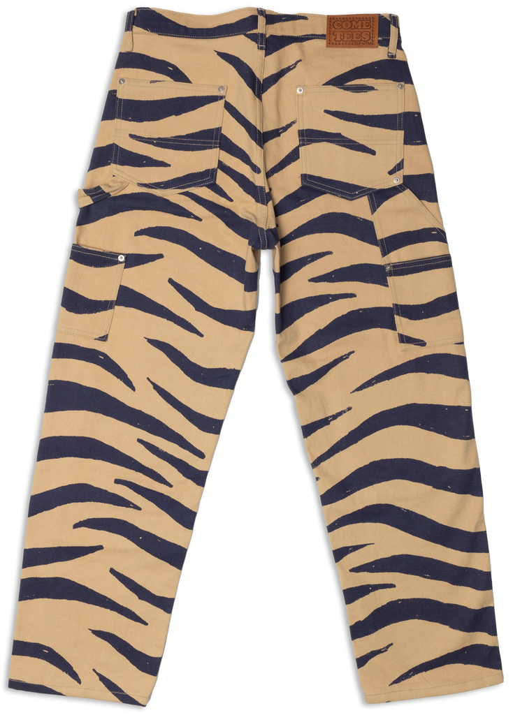 Tiger Double-Paneled Knee Denim Pants