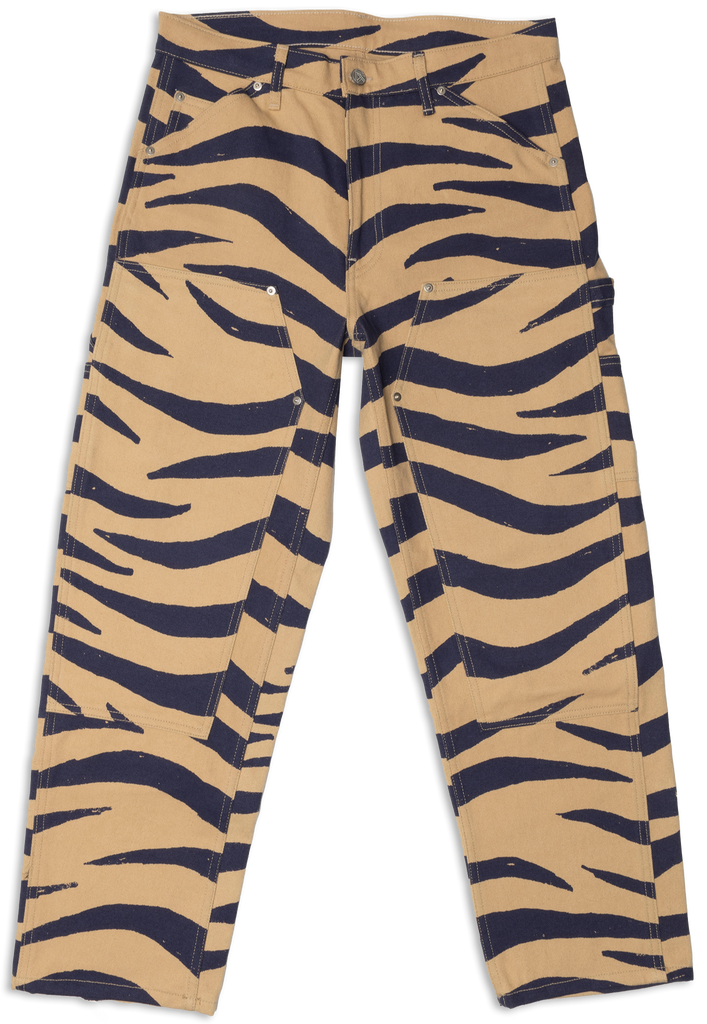 Tiger Double-Paneled Knee Denim Pants