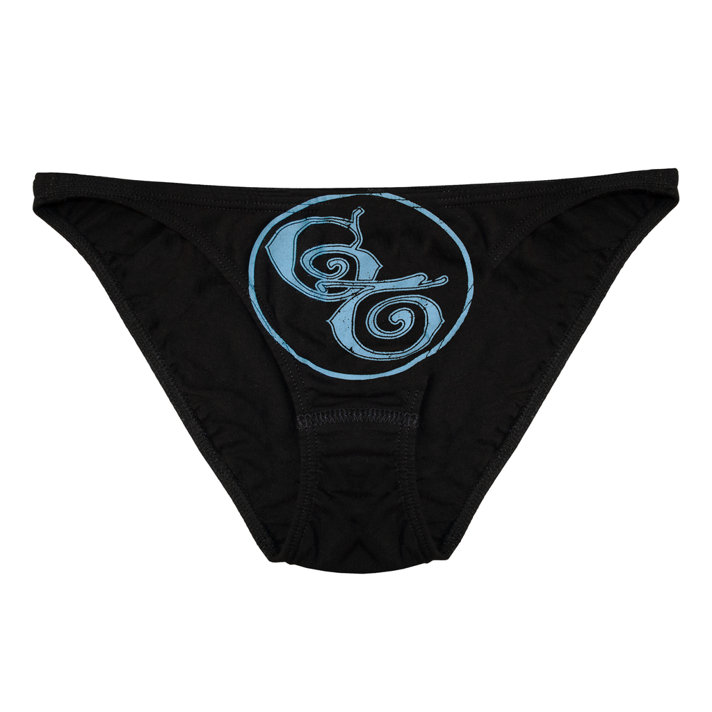 CT Logo Ultra-low Rise Cotton Panties - Black