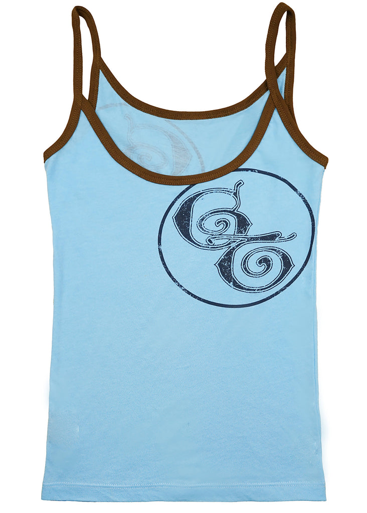 CT Logo Reversible Cotton Cami - Sky