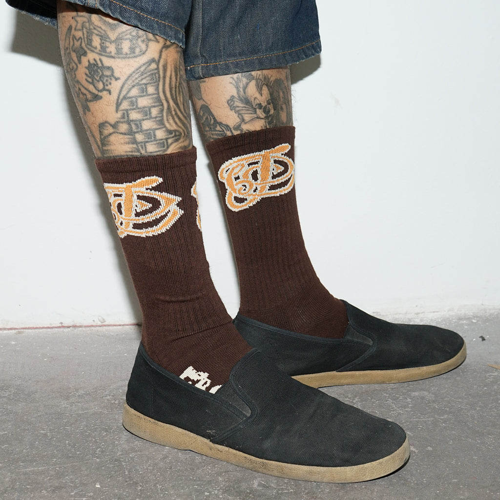 Cipher Logo Socks "Carob"