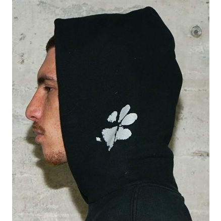 Pando Paw Print Logo Hoodie "Black"