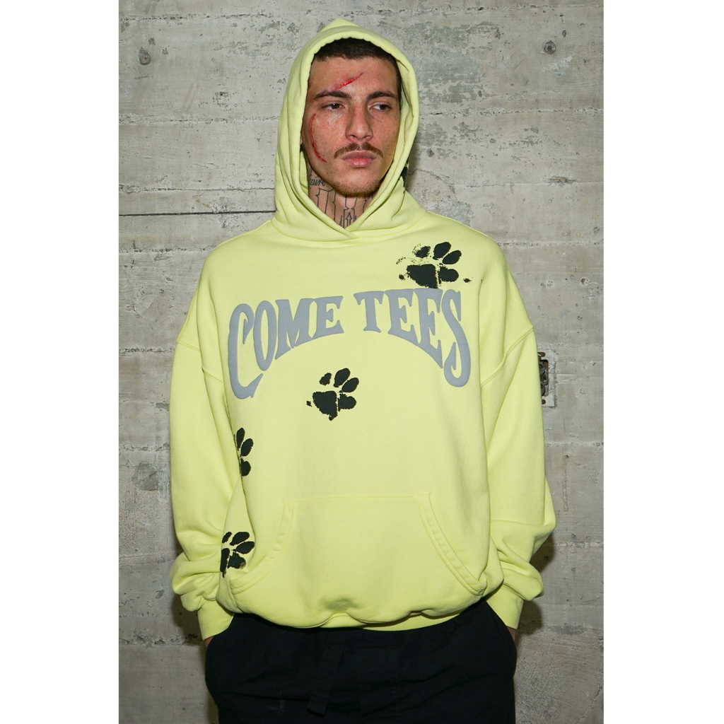 Pando Paw Print Logo Hoodie "FIrefly"