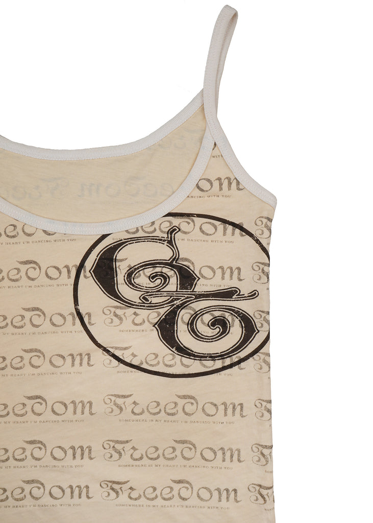 "Freedom" CT Logo Reversible Cotton Cami