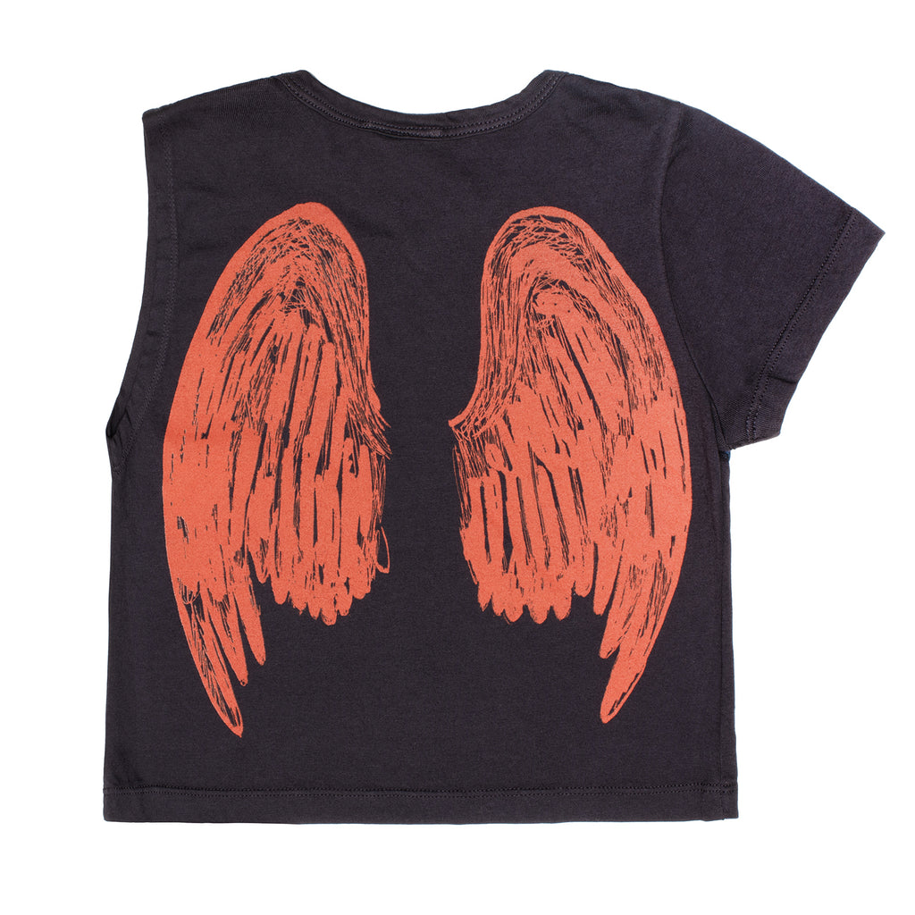 Smoker Cropped One-Sleeve Baby Tee