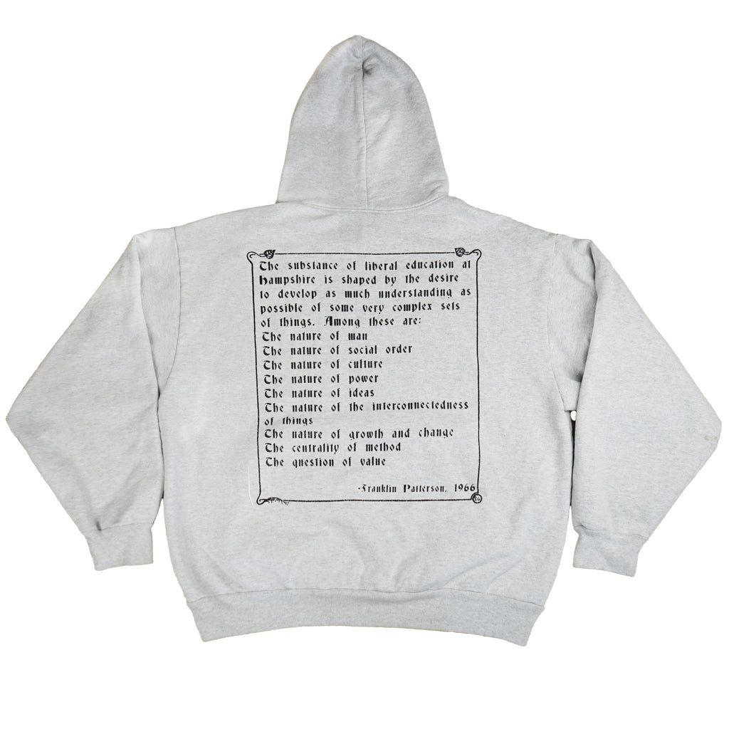Hampshire College Logo Hoodie "Ash"
