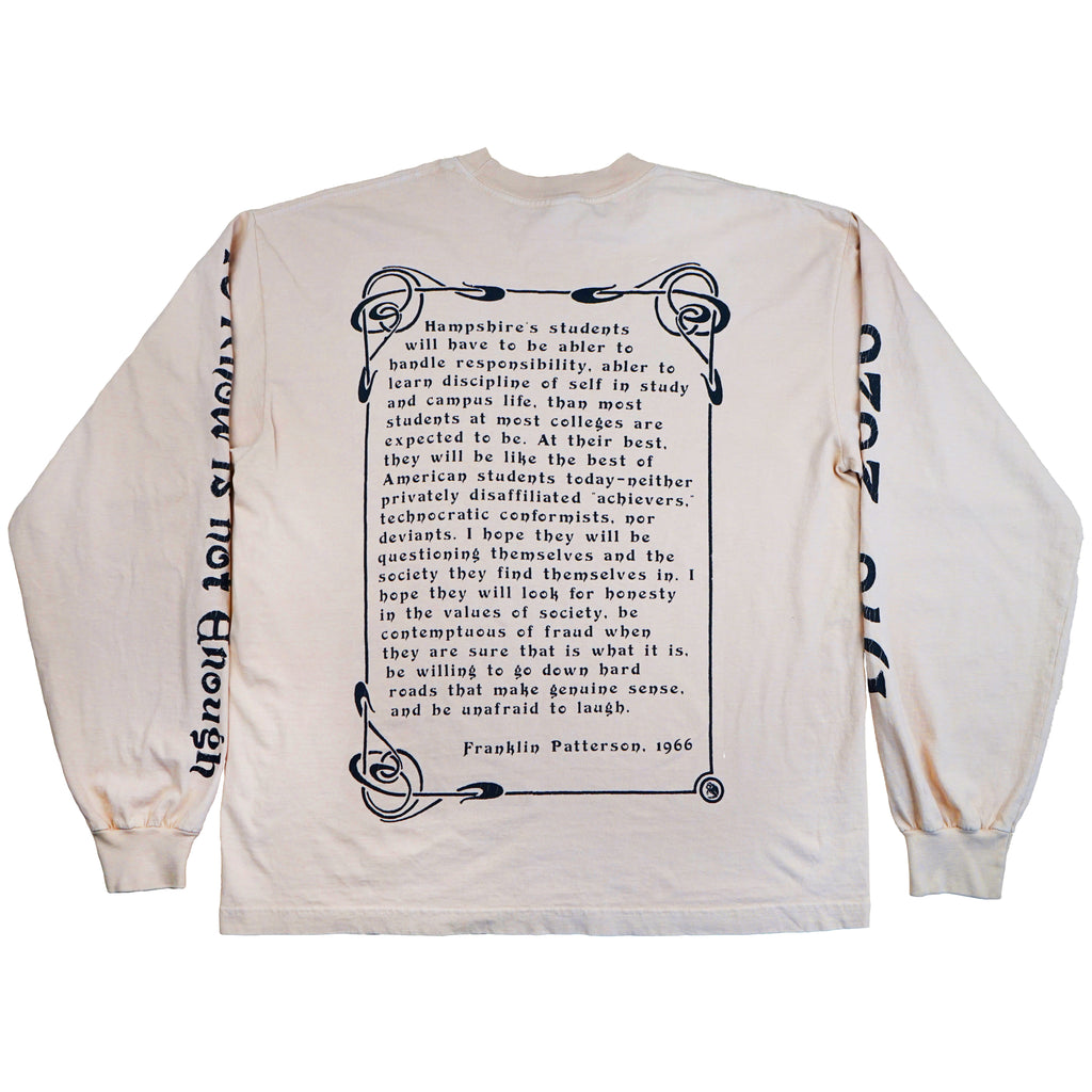 Hampshire College Logo L/S "Tea Bag"