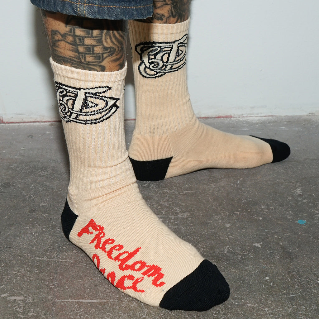 Cipher Logo Socks "Peach"