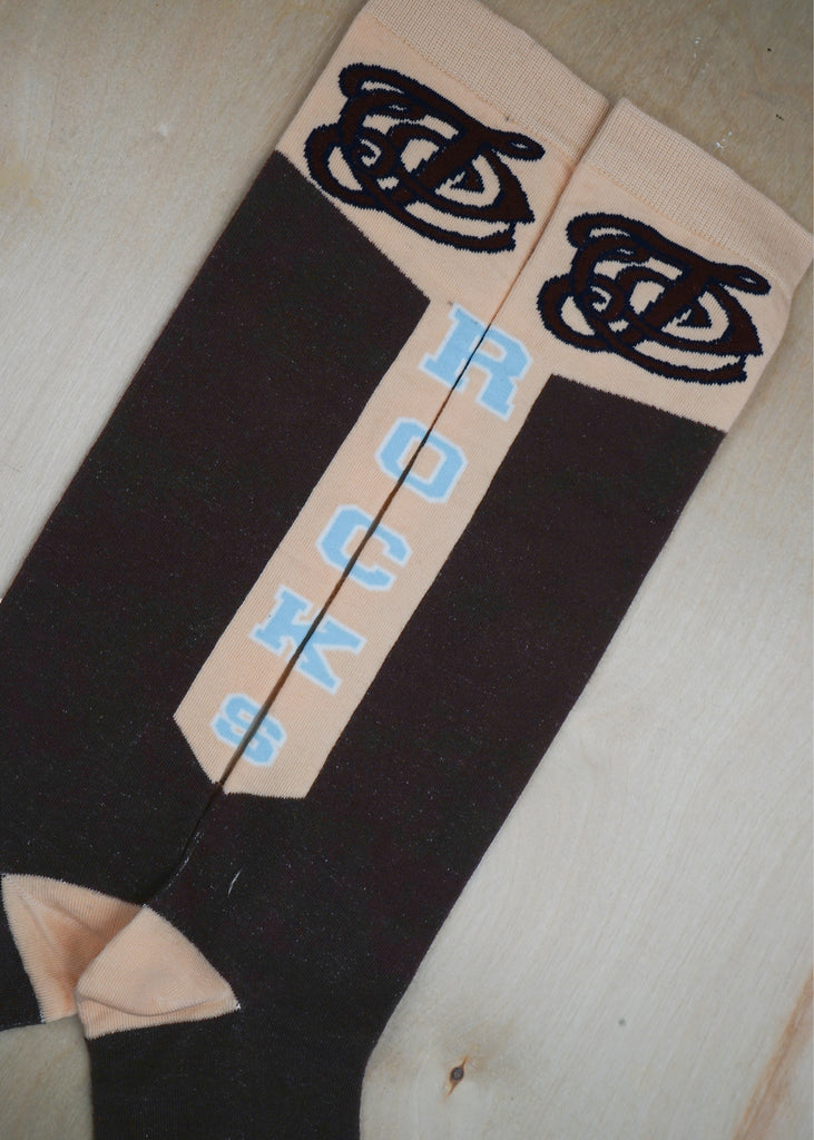 "ROCK" Varsity Knee Socks