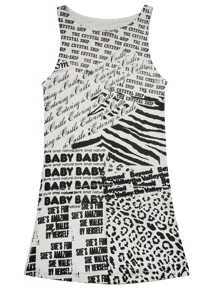 "The Crystal Ship" Drop-Waist Cotton Dress - Valley Girl Print