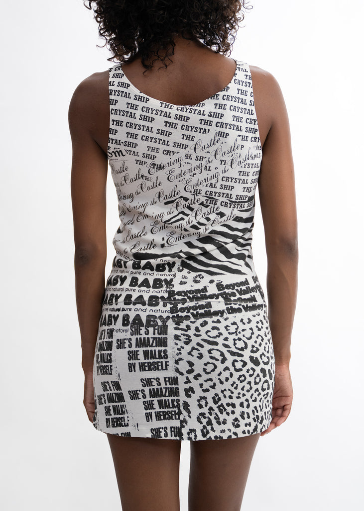 "The Crystal Ship" Drop-Waist Cotton Dress - Valley Girl Print