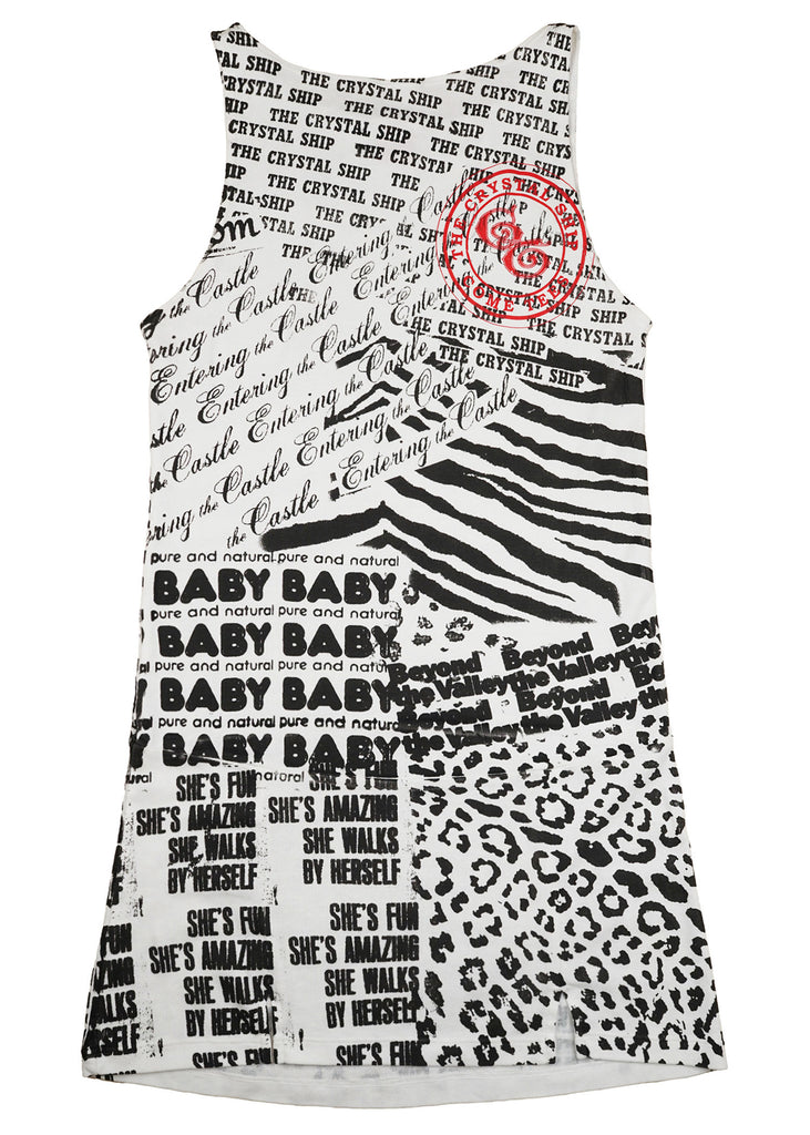 "The Crystal Ship" Drop-Waist Cotton Dress - Valley Girl Print