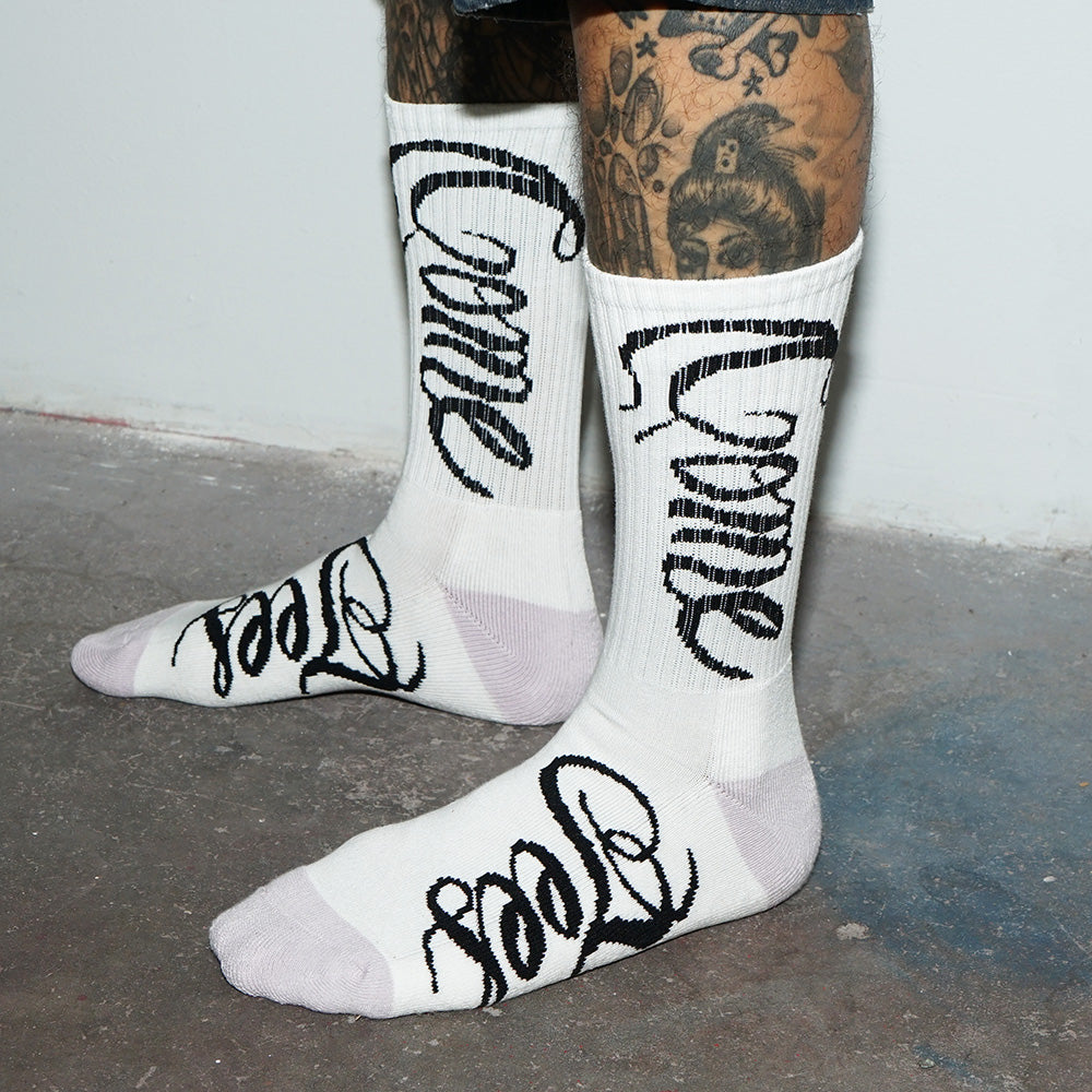 Cursive Logo Socks