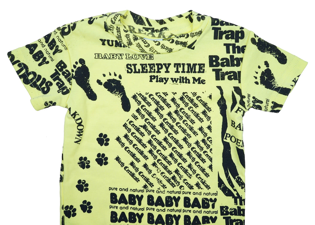 "Baby's First Poem" S/S Baby Romper Butter