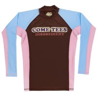 Disobedient Rash Guard "Candy-Coated Chocolate"