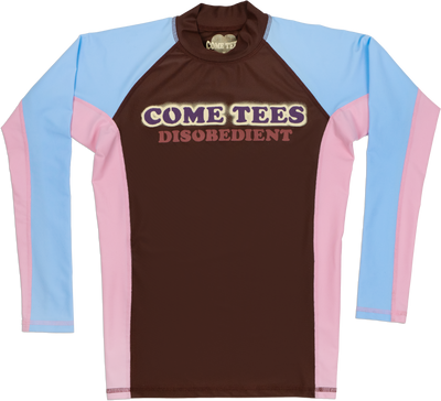 Disobedient Rash Guard "Candy-Coated Chocolate"