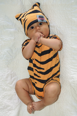 "Tiger Baby" Baby Rib Romper