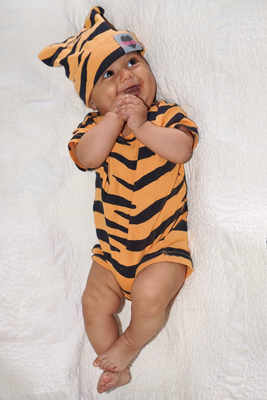 "Tiger Baby" Baby Rib Romper