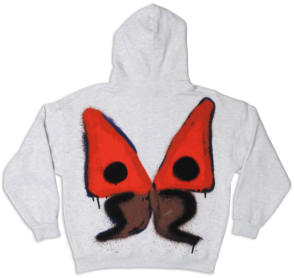 Spray Butterfly Zip Up Hoodie